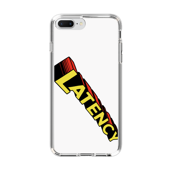 スリムプロテクションケース［ LATENCY - Rock logo - White ］