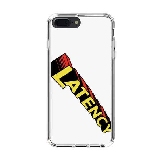 スリムプロテクションケース［ LATENCY - Rock logo - White ］