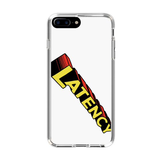 スリムプロテクションケース［ LATENCY - Rock logo - White ］
