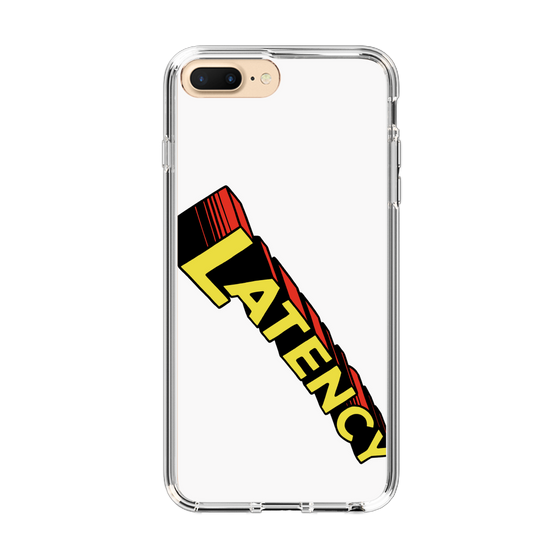 スリムプロテクションケース［ LATENCY - Rock logo - White ］