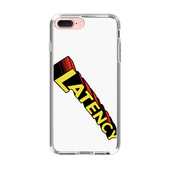 スリムプロテクションケース［ LATENCY - Rock logo - White ］