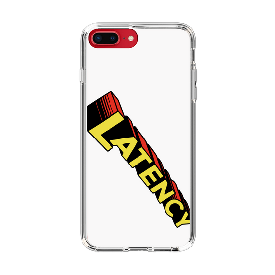 スリムプロテクションケース［ LATENCY - Rock logo - White ］