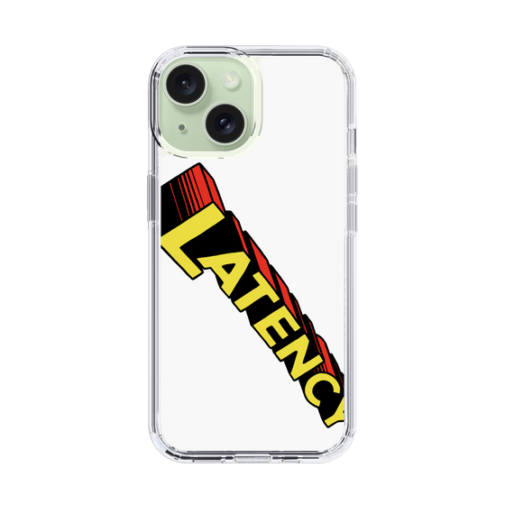 スリムプロテクションケース［ LATENCY - Rock logo - White ］