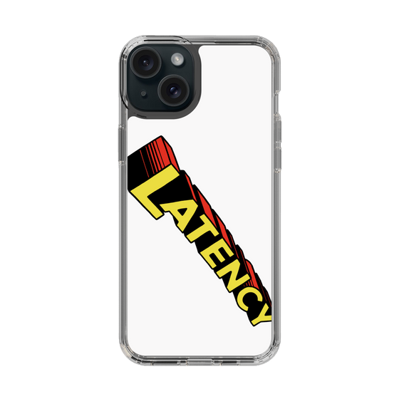 スリムプロテクションケース［ LATENCY - Rock logo - White ］