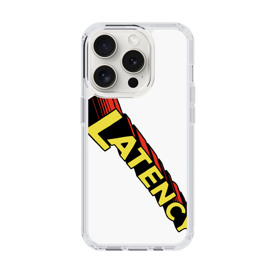 スリムプロテクションケース［ LATENCY - Rock logo - White ］