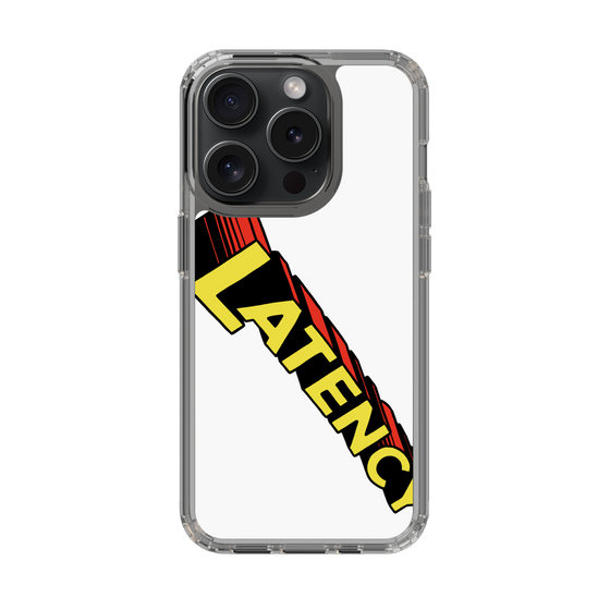 スリムプロテクションケース［ LATENCY - Rock logo - White ］