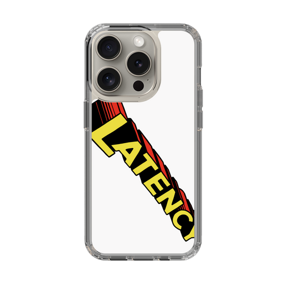スリムプロテクションケース［ LATENCY - Rock logo - White ］