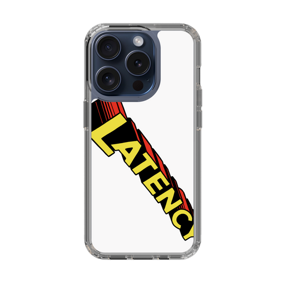 スリムプロテクションケース［ LATENCY - Rock logo - White ］