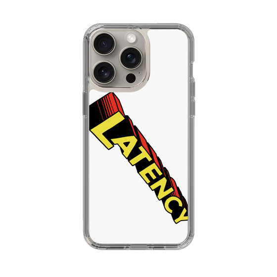 スリムプロテクションケース［ LATENCY - Rock logo - White ］