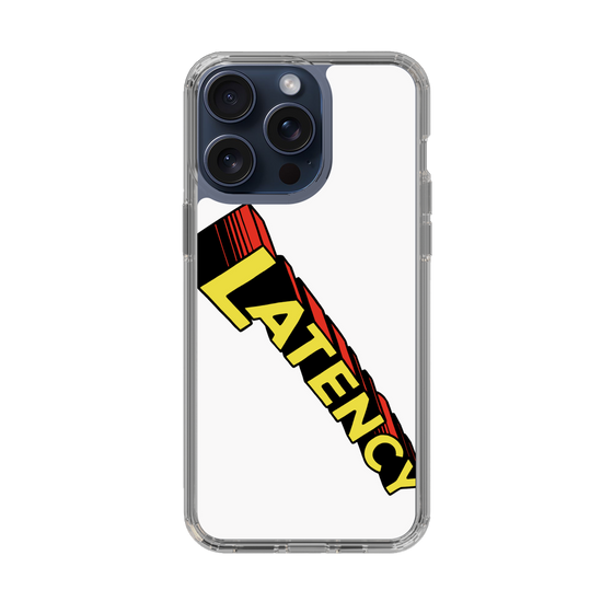 スリムプロテクションケース［ LATENCY - Rock logo - White ］