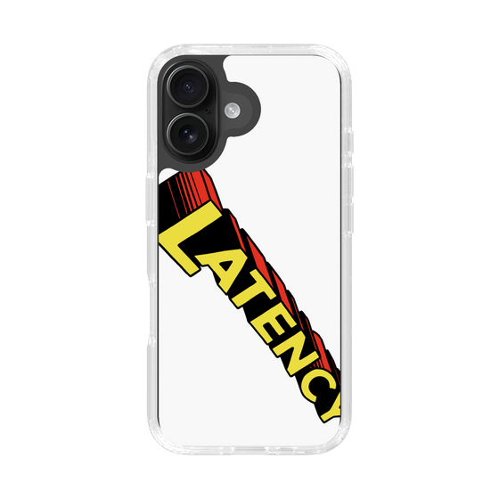 スリムプロテクションケース［ LATENCY - Rock logo - White ］