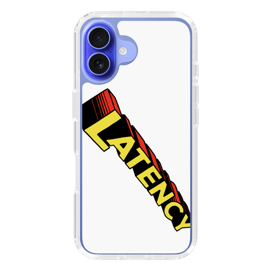 スリムプロテクションケース［ LATENCY - Rock logo - White ］