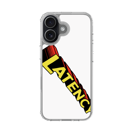スリムプロテクションケース［ LATENCY - Rock logo - White ］