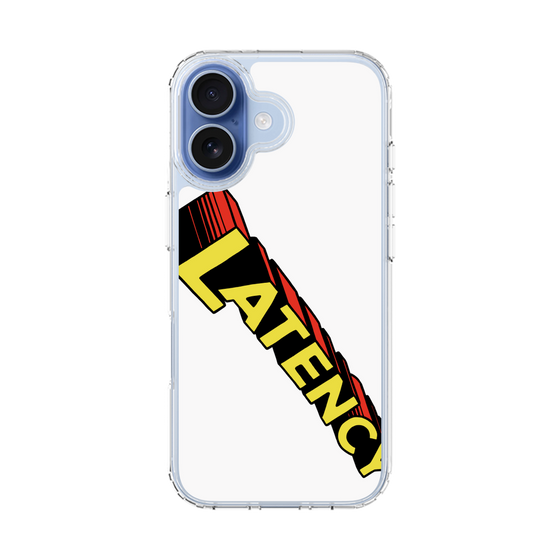 スリムプロテクションケース［ LATENCY - Rock logo - White ］