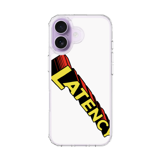 スリムプロテクションケース［ LATENCY - Rock logo - White ］