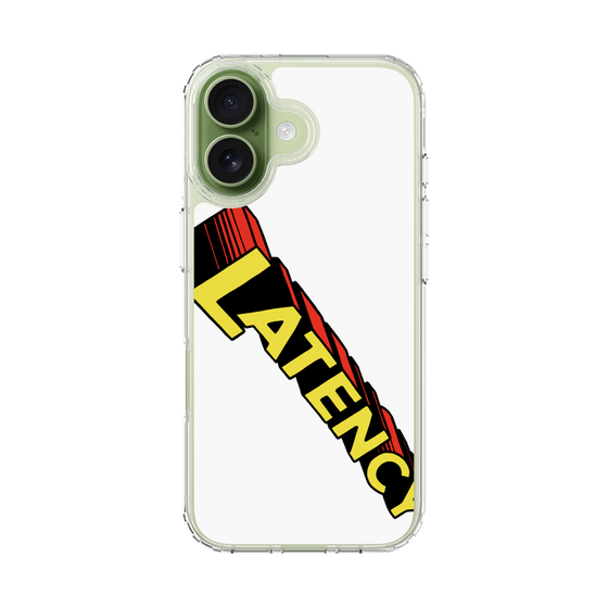 スリムプロテクションケース［ LATENCY - Rock logo - White ］