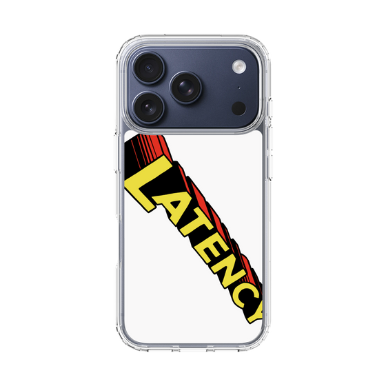 スリムプロテクションケース［ LATENCY - Rock logo - White ］