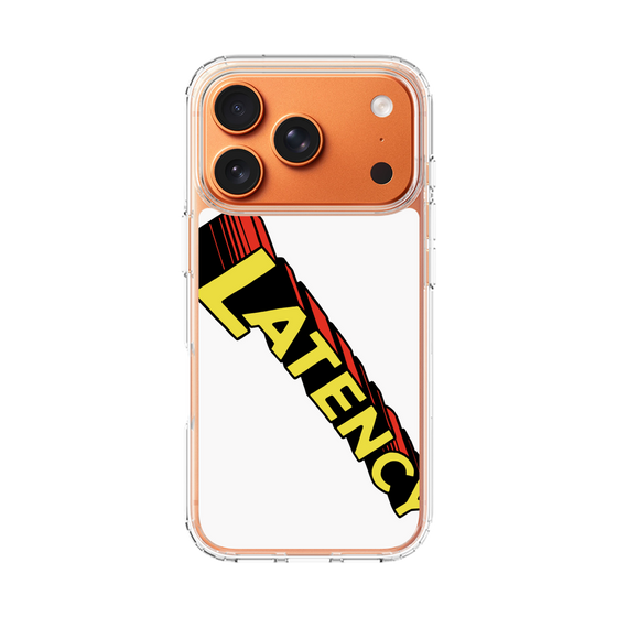 スリムプロテクションケース［ LATENCY - Rock logo - White ］