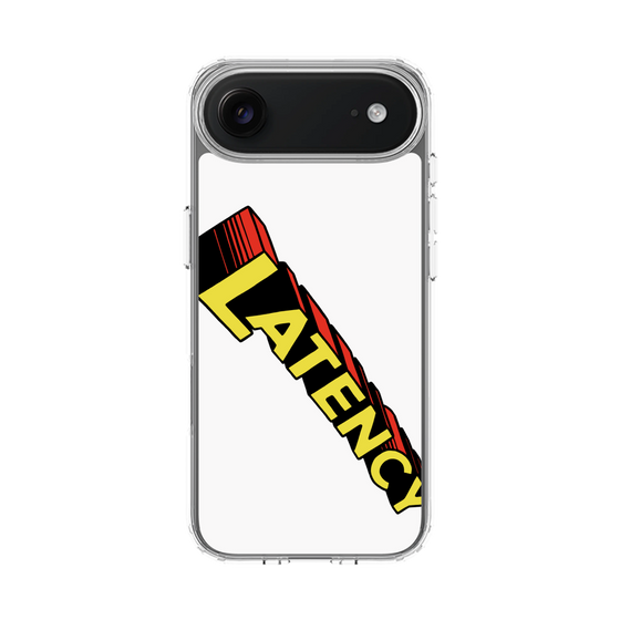 スリムプロテクションケース［ LATENCY - Rock logo - White ］