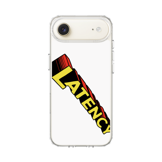 スリムプロテクションケース［ LATENCY - Rock logo - White ］