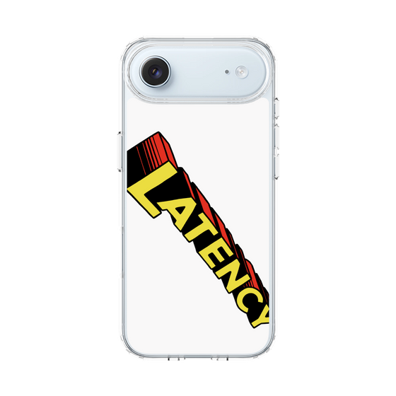 スリムプロテクションケース［ LATENCY - Rock logo - White ］