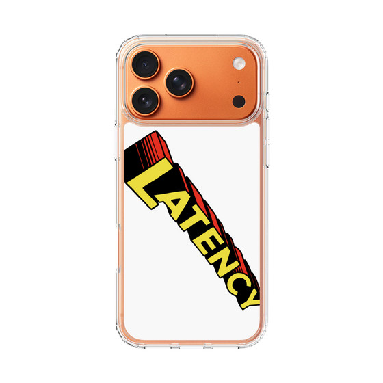スリムプロテクションケース［ LATENCY - Rock logo - White ］