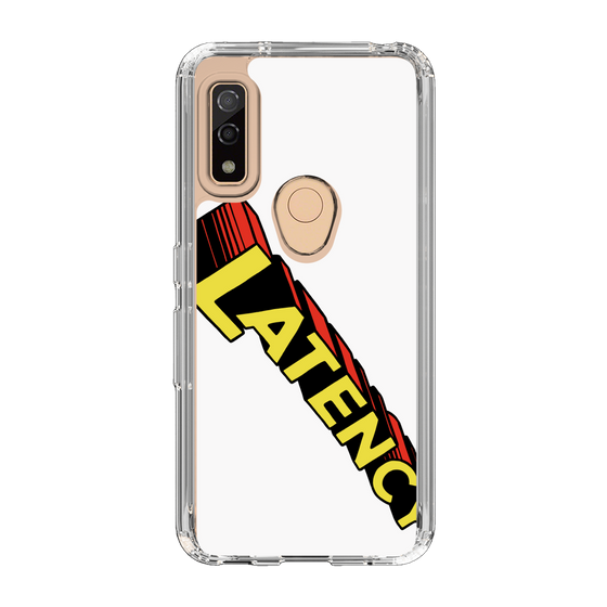 スリムプロテクションケース［ LATENCY - Rock logo - White ］