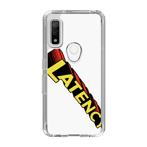 スリムプロテクションケース［ LATENCY - Rock logo - White ］