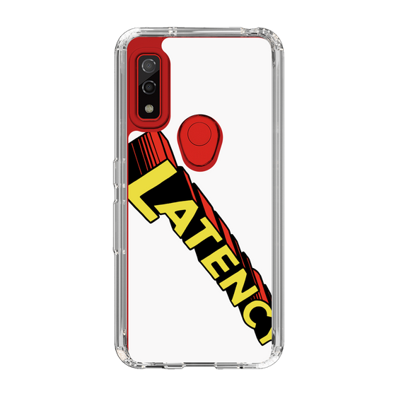 スリムプロテクションケース［ LATENCY - Rock logo - White ］