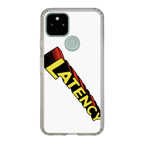 スリムプロテクションケース［ LATENCY - Rock logo - White ］