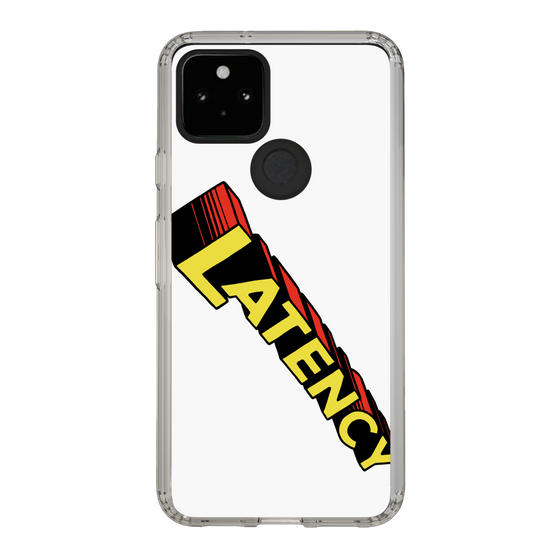 スリムプロテクションケース［ LATENCY - Rock logo - White ］