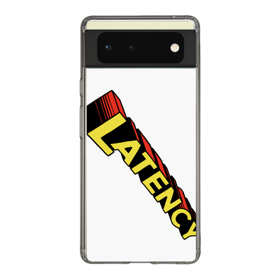 スリムプロテクションケース［ LATENCY - Rock logo - White ］