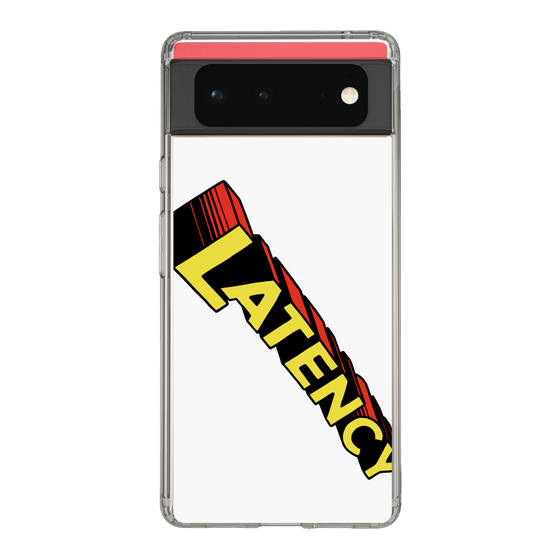 スリムプロテクションケース［ LATENCY - Rock logo - White ］