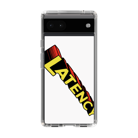 スリムプロテクションケース［ LATENCY - Rock logo - White ］