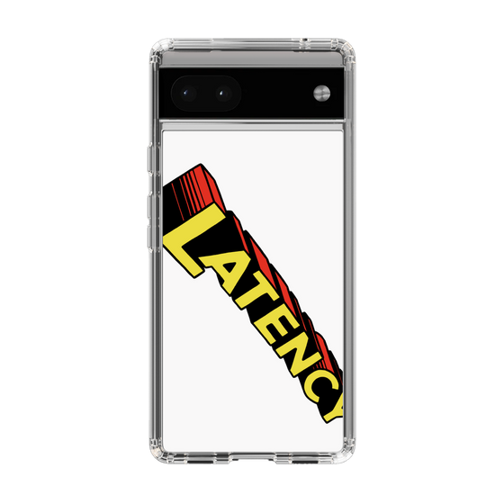 スリムプロテクションケース［ LATENCY - Rock logo - White ］