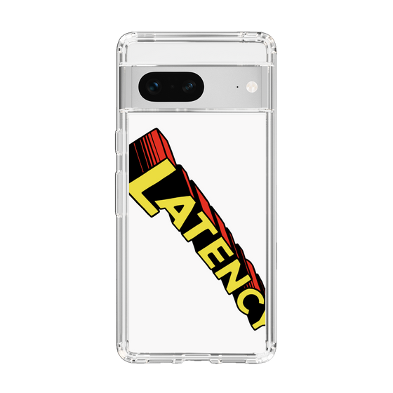 スリムプロテクションケース［ LATENCY - Rock logo - White ］