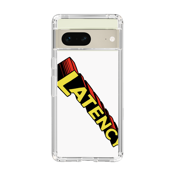 スリムプロテクションケース［ LATENCY - Rock logo - White ］