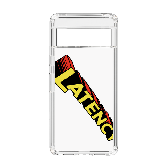 スリムプロテクションケース［ LATENCY - Rock logo - White ］