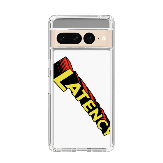 スリムプロテクションケース［ LATENCY - Rock logo - White ］