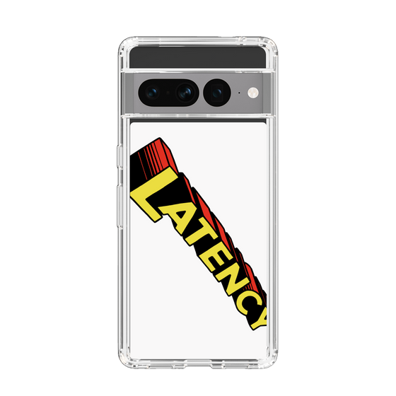 スリムプロテクションケース［ LATENCY - Rock logo - White ］