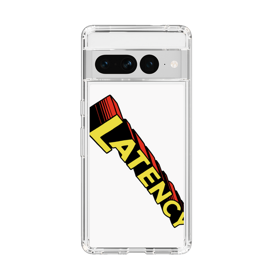 スリムプロテクションケース［ LATENCY - Rock logo - White ］
