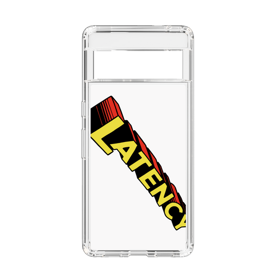 スリムプロテクションケース［ LATENCY - Rock logo - White ］
