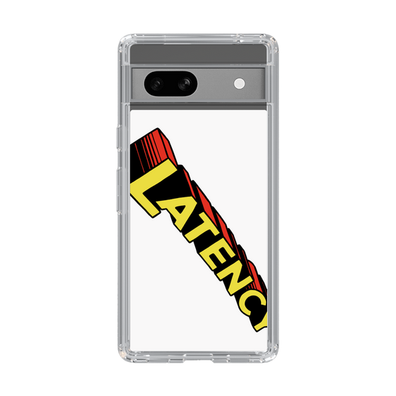スリムプロテクションケース［ LATENCY - Rock logo - White ］