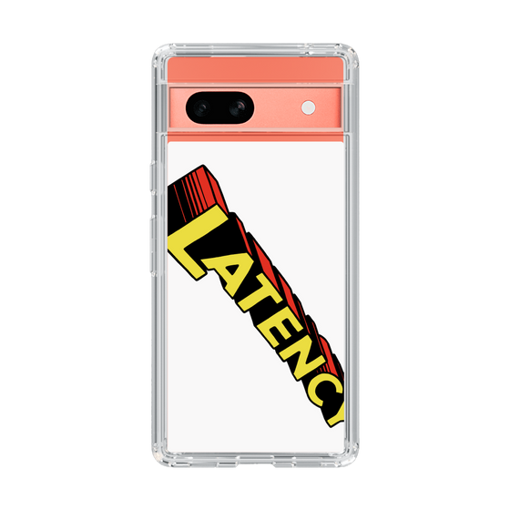 スリムプロテクションケース［ LATENCY - Rock logo - White ］