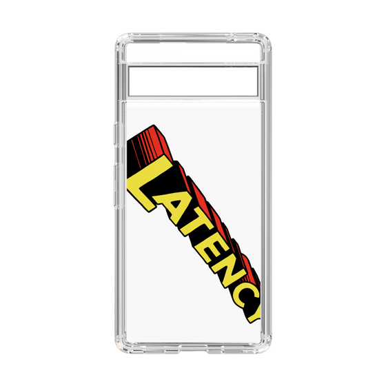 スリムプロテクションケース［ LATENCY - Rock logo - White ］