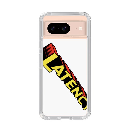 スリムプロテクションケース［ LATENCY - Rock logo - White ］