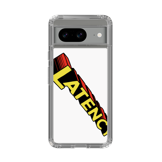 スリムプロテクションケース［ LATENCY - Rock logo - White ］