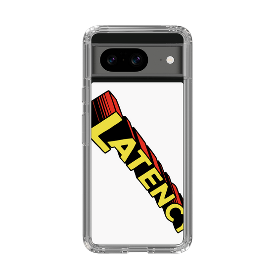 スリムプロテクションケース［ LATENCY - Rock logo - White ］
