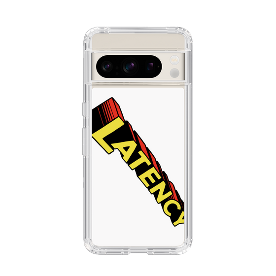 スリムプロテクションケース［ LATENCY - Rock logo - White ］