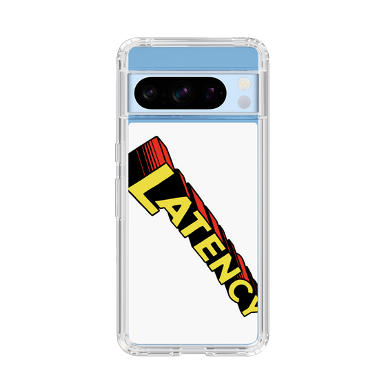 スリムプロテクションケース［ LATENCY - Rock logo - White ］